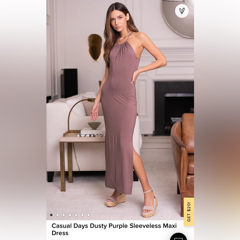 Lulus Casual Days Dusty Purple Sleeveless Maxi Dress